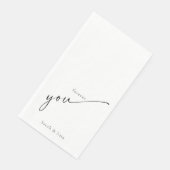 Für immer haben Sie einige Namen Hochzeitspapier N Serviette (Ecke)