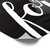 Für immer halten Mr. und Mrs. Wedding Foto Poster (Ecke)