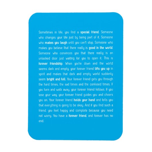 Für immer hat kein Ende Magnet (Vertikal)