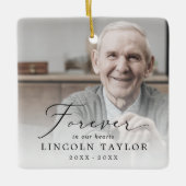 Für immer heikel in unserem Herzen Großvater Geden Keramikornament (Vorderseite)