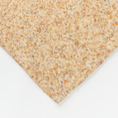 Für immer | Herzen in Sand Beach Fleecedecke (Ecke)