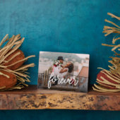 Für immer | Hochzeit oder Jubiläum-Foto Fotoplatte (Seite)