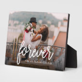 Für immer | Hochzeit oder Jubiläum-Foto Fotoplatte (Seite)
