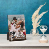 Für immer | Hochzeit oder Jubiläum-Foto Fotoplatte (Seite)