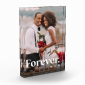 Für immer | Hochzeit oder Verlobung Fotoblock (Links)