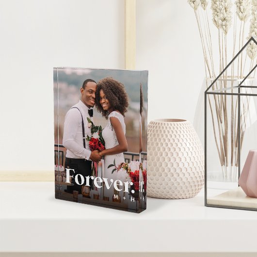 Für immer | Hochzeit oder Verlobung Fotoblock