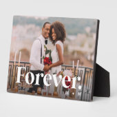 Für immer | Hochzeit oder Verlobung Horizontales F Fotoplatte (Seite)