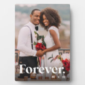 Für immer | Hochzeit oder Verlobung Vertikales Fot Fotoplatte (Vorderseite)
