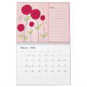 Für immer Ihr Blumenanmerkungs-Wandkalender Kalender (Feb 2026)