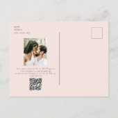 Für immer Ihr Foto Hochzeit Postkarte Save the Dat (Rückseite)