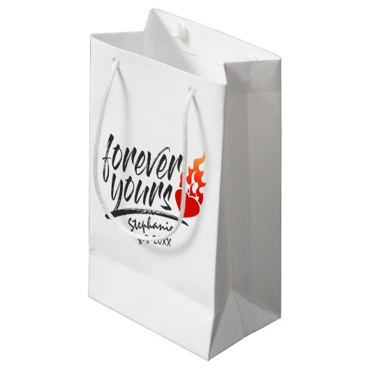 Für immer Ihr Individuelle Name Valentine | Gesche Kleine Geschenktüte (Vorderseite Schrägansicht)