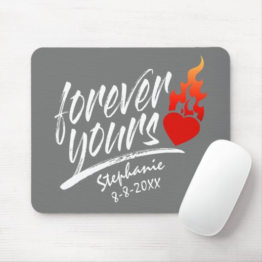 Für immer Ihr Individuelle Name Valentine | Mousep Mousepad (Mit Mouse)