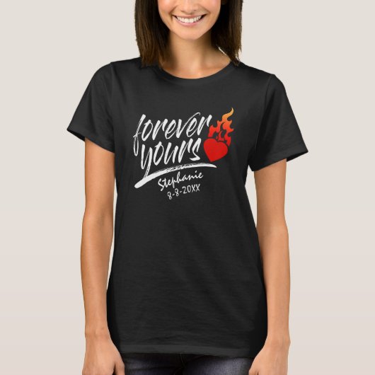 Für immer Ihr Individuelle Name Valentine | T-Shir T-Shirt (Vorderseite)