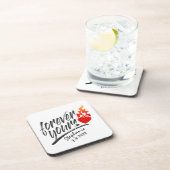 Für immer Ihr Individuelle Name Valentine | UNTERS Getränkeuntersetzer (Rechte Seite)