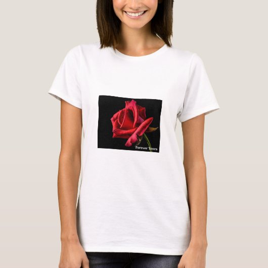 Für immer Ihre Rote Rose Frauen T - Shirt - Romant (Vorderseite)