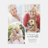 Für immer im Beileid des Herzens Fleecedecke (Vorderseite)