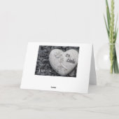 Für immer im Herzen - in Liebe! Karte (Rückseite)