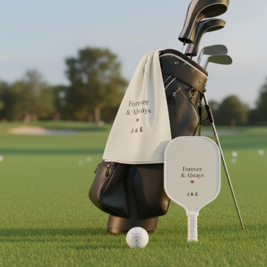 Für immer & immer Benutzerdefinierte Initialen Rom Golfhandtuch