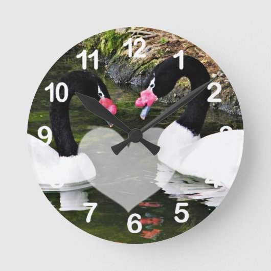 Für immer, immer & für immer_ runde wanduhr (Vorderseite)