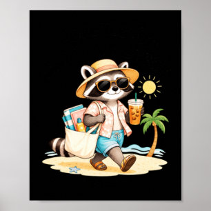 Für immer in den Sommerferien Ruhestand Waschbär S Poster