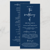 Für immer in der Liebe, das Hochzeitsprogramm "Mod Programm (Vorne/Hinten)