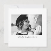 Für immer in der Liebe Einladung (Rückseite)