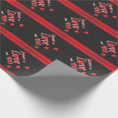 Für immer in der Liebe mit Ihnen Geschenkpapier (Ecke)