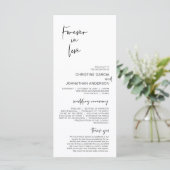 Für immer in der Liebe, Modernes Minimalistisches  Programm (Stehend Vorderseite)