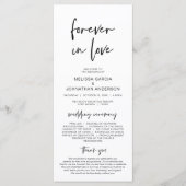 Für immer in der Liebe, Modernes Minimalistisches Programm (Vorderseite)