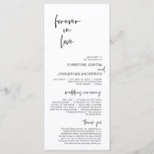 Für immer in der Liebe, Modernes Minimalistisches  Programm (Vorderseite)