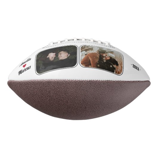 Für immer in Ihrem Team Herz 2 Foto Valentine Football (Gedreht 90)