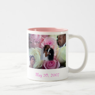 Für immer in Liebe-Tasse 2 Zweifarbige Tasse