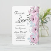 Für immer in Liebe-Wedding Einladung (Stehend Vorderseite)