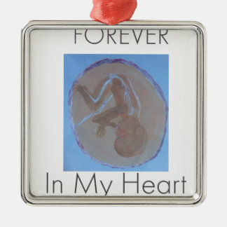 Für immer in meinem Heart.jpg Silbernes Ornament