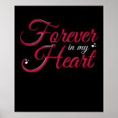 Für immer in meinem Herz Sweet Memorial Loved Ones Poster (Vorne)