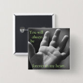 Für immer in meinem Herzen Button (Vorne & Hinten)