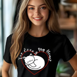 Für immer in meinem Herzen eine Katze T-Shirt