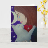 Für immer in meinem Herzen - Pet Loss Beileid- Kar Karte (Gelbe Blume)