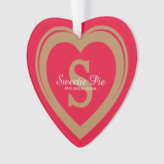 Für immer in meinem Roten Gedenkmuseum Ornament (Vorderseite)