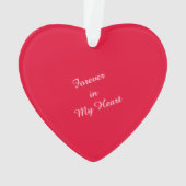 Für immer in meinem Roten Gedenkmuseum Ornament (Rückseite)