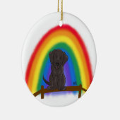 Für immer in meiner Herzverzierung (schwarzer Keramik Ornament (Rechts)