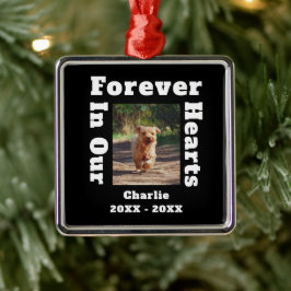 Für immer in unserem Beileid für Herzklopfen Ornament Aus Metall