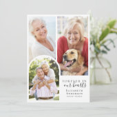 Für immer in unserem Beileid zur Beerdigung des He Dankeskarte (Stehend Vorderseite)