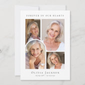 Für immer in unserem Beileid zur Beerdigung des He Dankeskarte (Vorderseite)