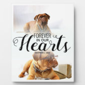 Für immer in unserem Foto Hearts Pets Fotoplatte (Vorderseite)
