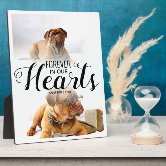 Für immer in unserem Foto Hearts Pets Fotoplatte (Seite)