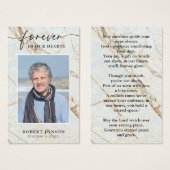 Für immer in unserem Hearts Beerdigungsgebet (Vorne & Hinten)