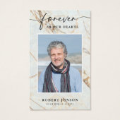 Für immer in unserem Hearts Beerdigungsgebet (Vorderseite)