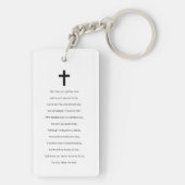 Für immer in unserem Hearts Foto Memorial Gedicht Schlüsselanhänger (Rückseite)