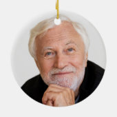 Für immer in unserem Hearts Foto Memorial Keepake Keramik Ornament (Hinten)